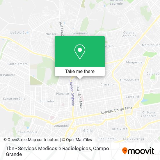 Tbn - Servicos Medicos e Radiologicos map