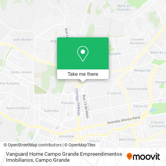 Vanguard Home Campo Grande Empreendimentos Imobiliarios map