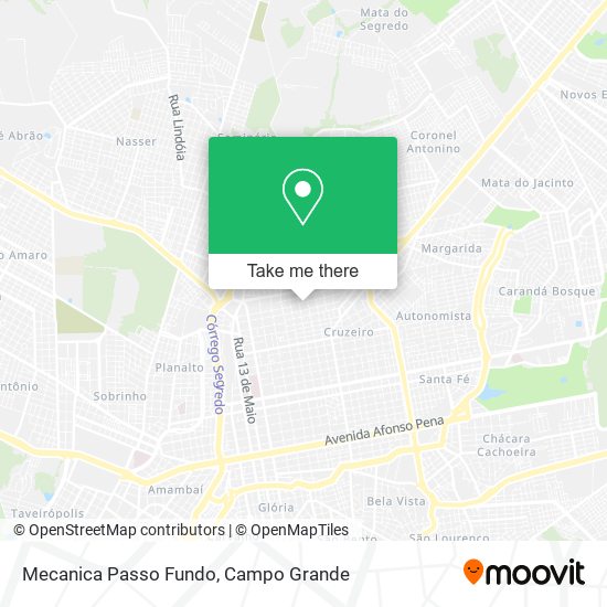 Mecanica Passo Fundo map