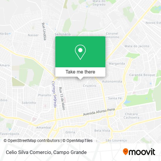 Mapa Celio Silva Comercio