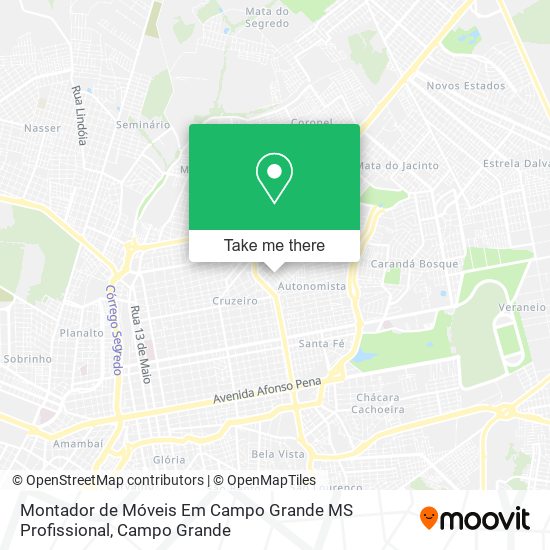 Mapa Montador de Móveis Em Campo Grande MS Profissional