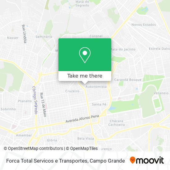 Forca Total Servicos e Transportes map