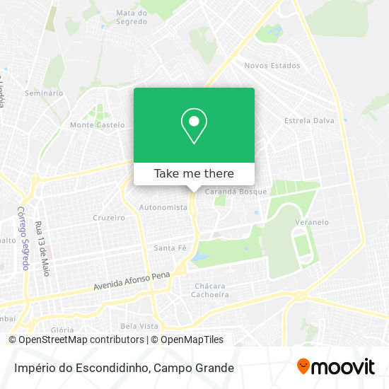 Império do Escondidinho map