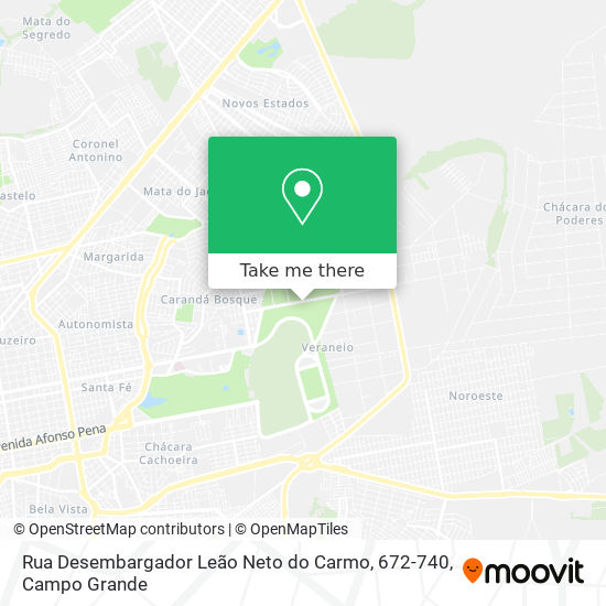 Mapa Rua Desembargador Leão Neto do Carmo, 672-740