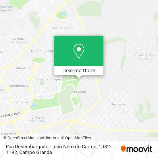 Mapa Rua Desembargador Leão Neto do Carmo, 1082-1192