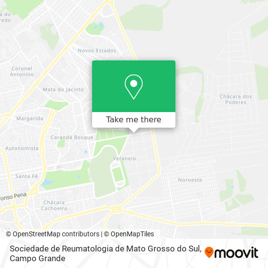 Sociedade de Reumatologia de Mato Grosso do Sul map
