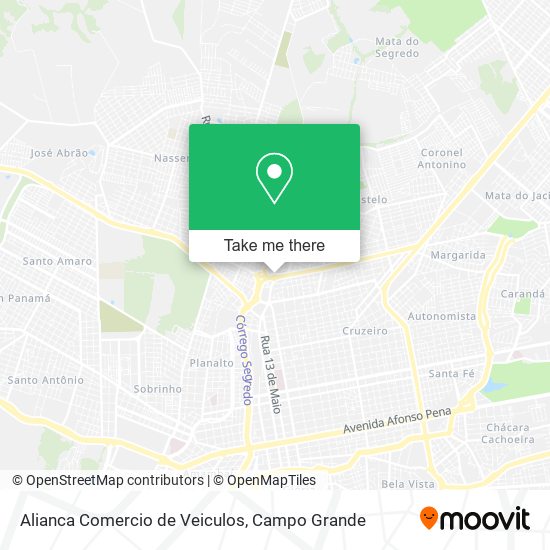 Alianca Comercio de Veiculos map