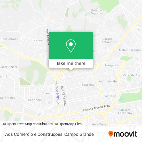 Mapa Ads Comércio e Construções