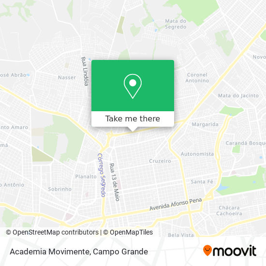 Mapa Academia Movimente