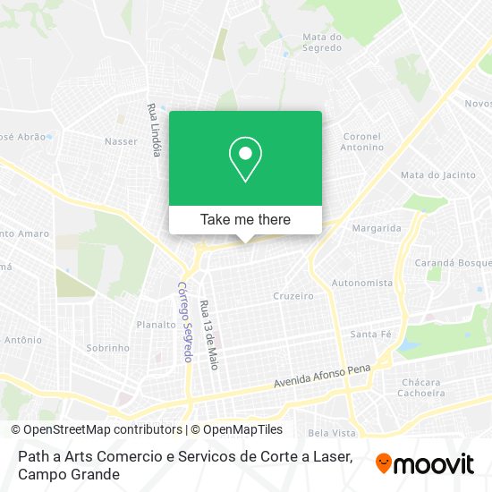 Path a Arts Comercio e Servicos de Corte a Laser map