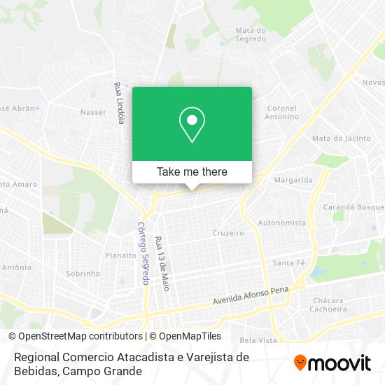 Regional Comercio Atacadista e Varejista de Bebidas map