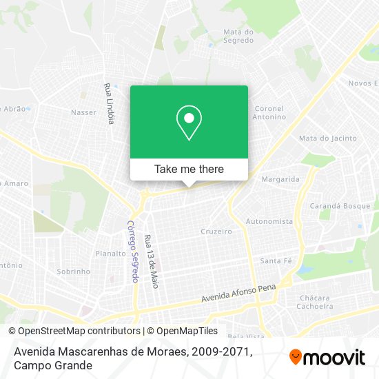 Avenida Mascarenhas de Moraes, 2009-2071 map