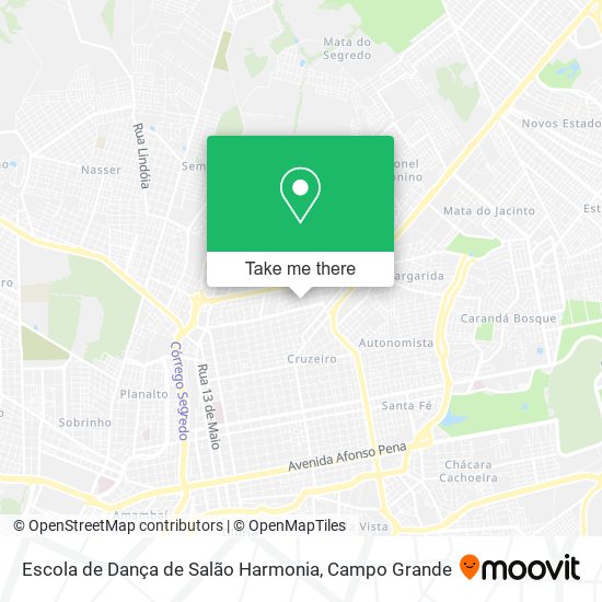 Escola de Dança de Salão Harmonia map