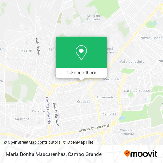 Mapa Maria Bonita Mascarenhas