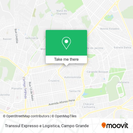 Transsul Expresso e Logistica map