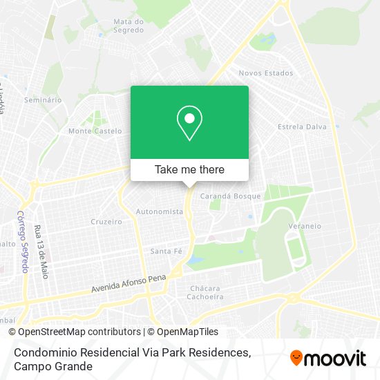 Mapa Condominio Residencial Via Park Residences