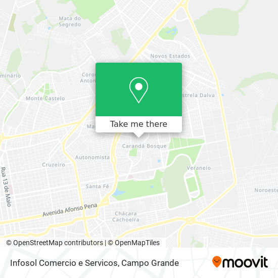 Infosol Comercio e Servicos map