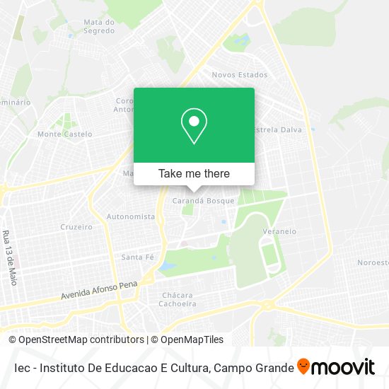 Iec - Instituto De Educacao E Cultura map