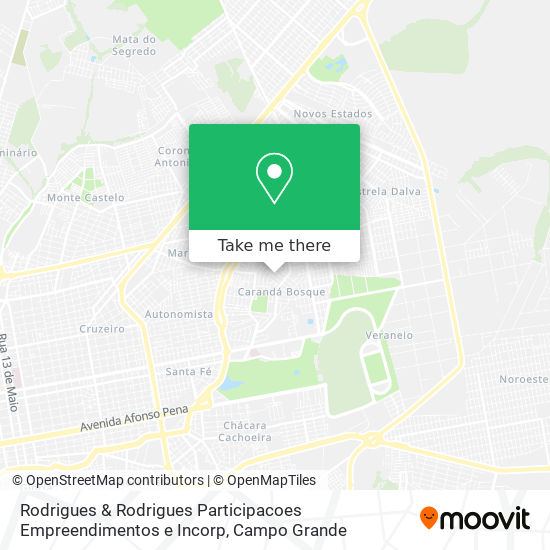Rodrigues & Rodrigues Participacoes Empreendimentos e Incorp map