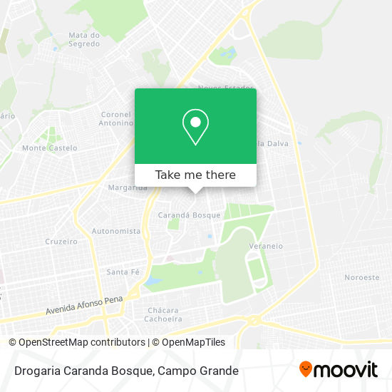 Mapa Drogaria Caranda Bosque