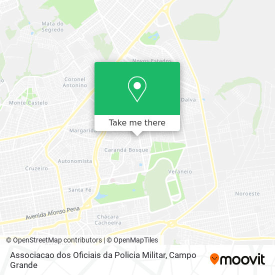 Associacao dos Oficiais da Policia Militar map