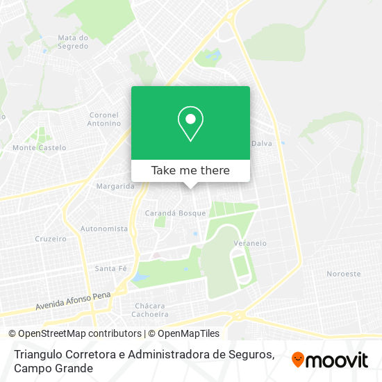 Mapa Triangulo Corretora e Administradora de Seguros