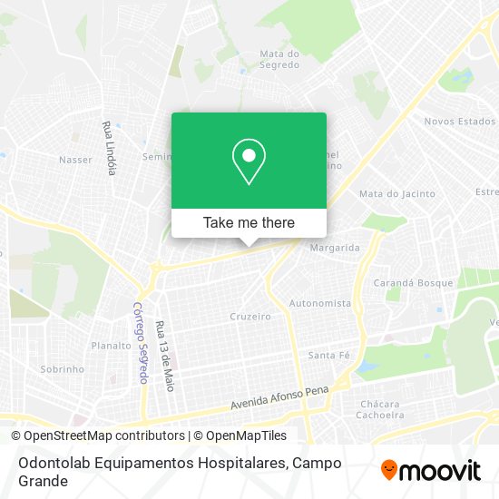 Odontolab Equipamentos Hospitalares map