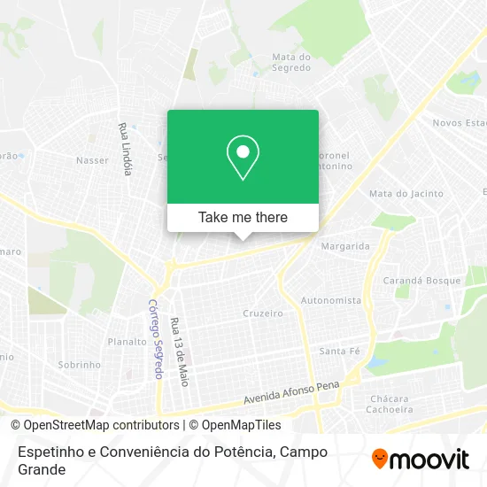 Espetinho e Conveniência do Potência map