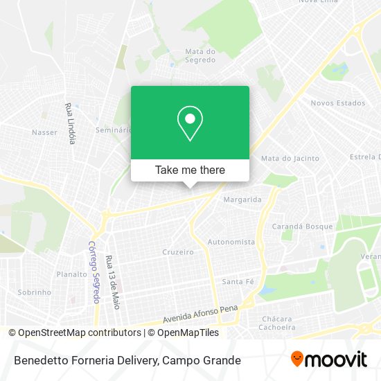 Mapa Benedetto Forneria Delivery