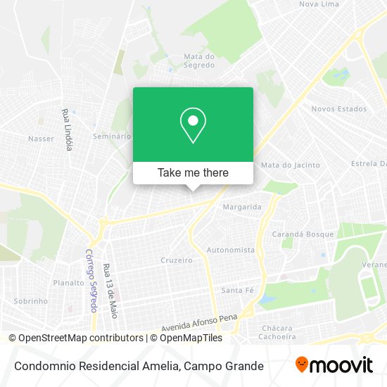 Condomnio Residencial Amelia map