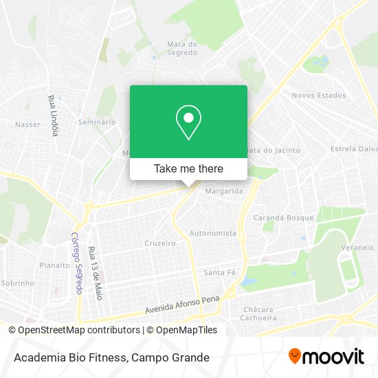 Mapa Academia Bio Fitness