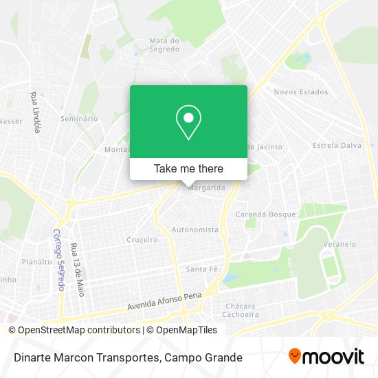 Dinarte Marcon Transportes map