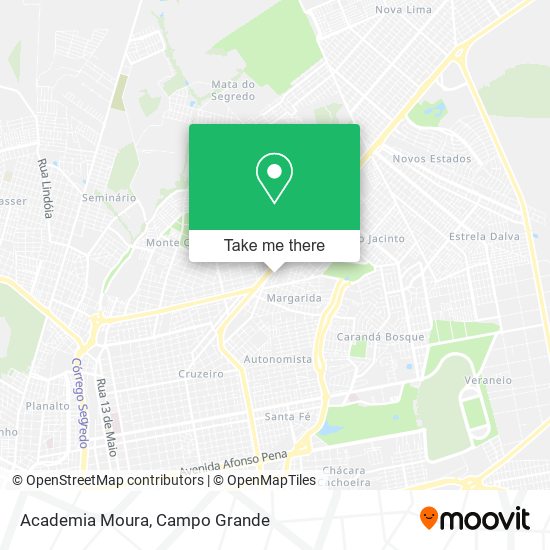 Academia Moura map