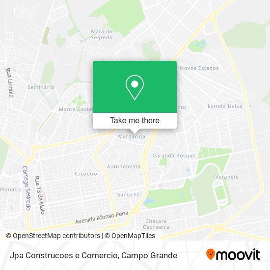 Jpa Construcoes e Comercio map