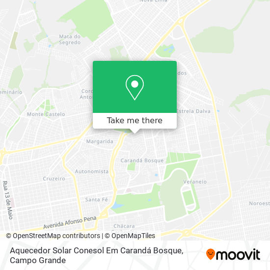 Aquecedor Solar Conesol Em Carandá Bosque map