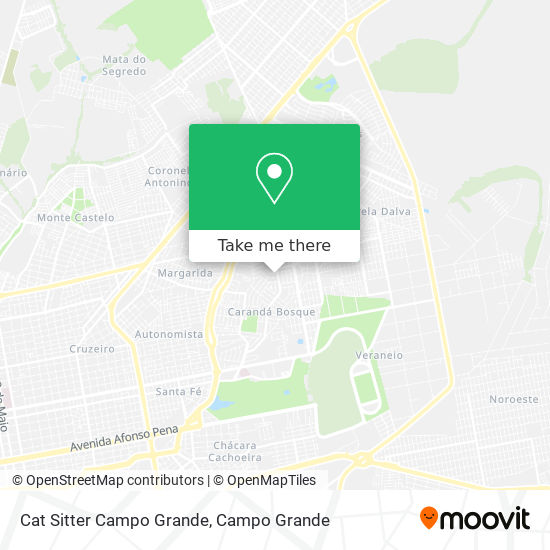 Mapa Cat Sitter Campo Grande