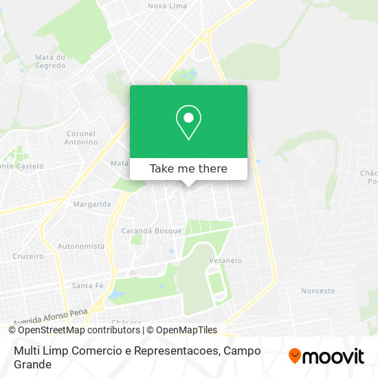 Multi Limp Comercio e Representacoes map