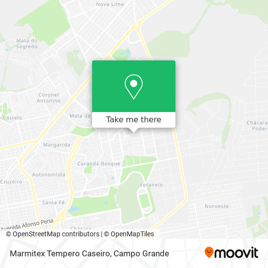 Mapa Marmitex Tempero Caseiro