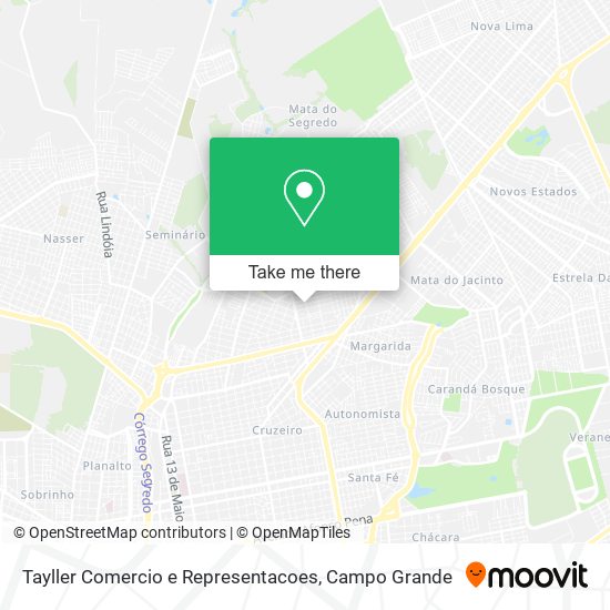 Tayller Comercio e Representacoes map