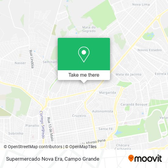 Supermercado Nova Era map