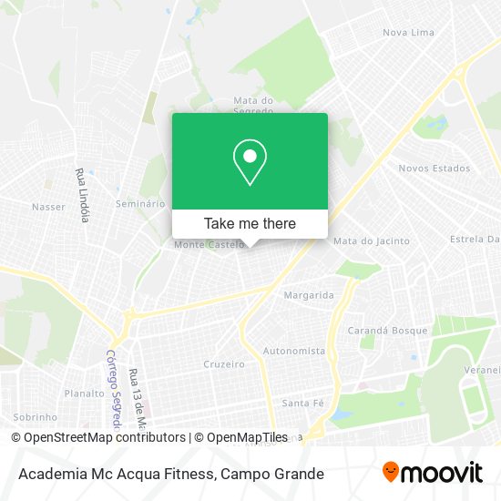 Academia Mc Acqua Fitness map