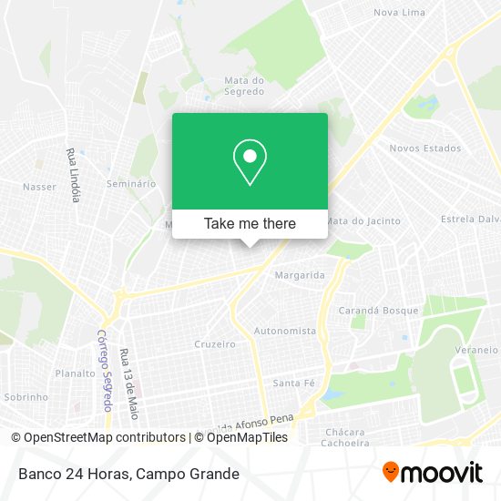 Mapa Banco 24 Horas