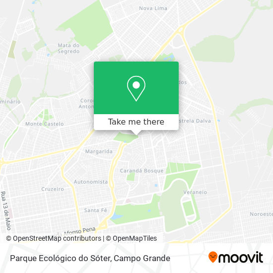 Parque Ecológico do Sóter map