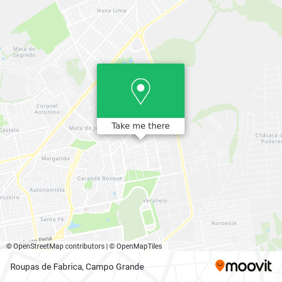 Mapa Roupas de Fabrica