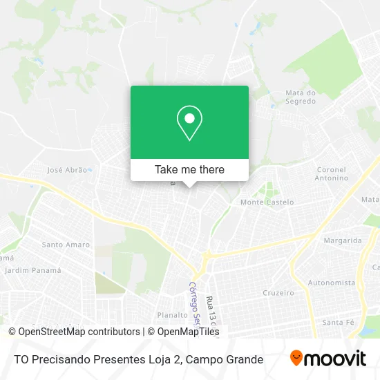 TO Precisando Presentes Loja 2 map