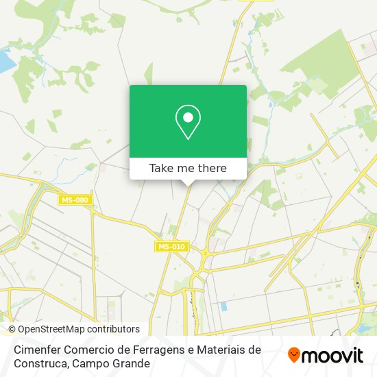 Cimenfer Comercio de Ferragens e Materiais de Construca map