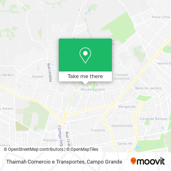 Thaimah Comercio e Transportes map