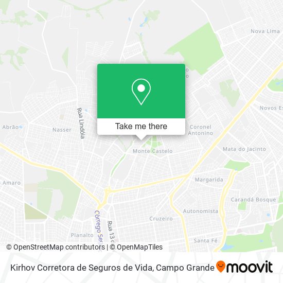 Mapa Kirhov Corretora de Seguros de Vida