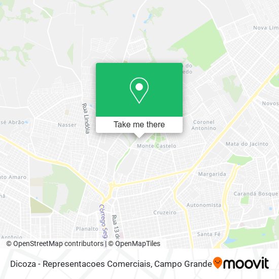 Dicoza - Representacoes Comerciais map