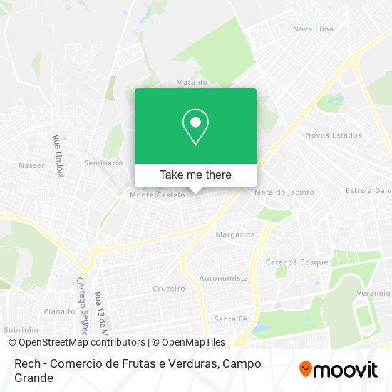 Rech - Comercio de Frutas e Verduras map